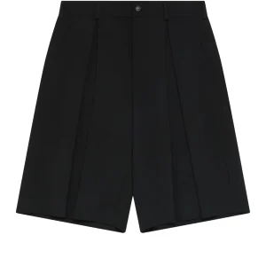 Black CDG Pleated Shorts