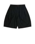 Black CDG Washed Polyester Shorts