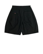Black CDG Washed Polyester Shorts