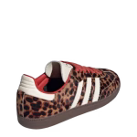 CDG Adidas Samba Red Leopard