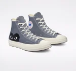 Converse Black Heart Grey High Top