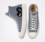 Converse Black Heart Grey High Top