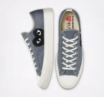 Converse Black Heart Grey Low Top