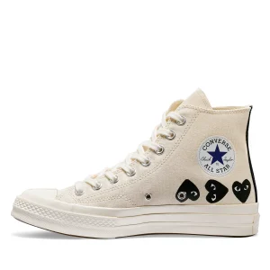 Converse Multi Black Heart High Top (White)