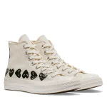 Converse Multi Black Heart High Top (White)
