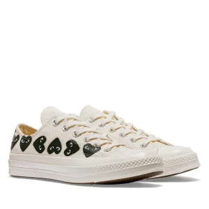 Converse Multi Black Heart Low Top (White)