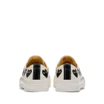 Converse Multi Black Heart Low Top (White)