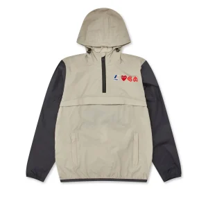 K-WAY PLAY Half Zip Jacket (Beige Black)