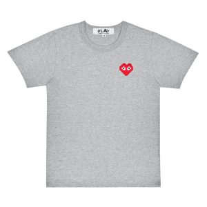 PLAY Basic Invaders T-Shirt Red Emblem (Grey)