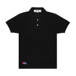 PLAY Polo Red Invader Heart and Blue Emblem (Black)