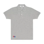 PLAY Polo Red Invader Heart and Blue Emblem (Grey)