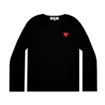 PLAY Round Neck Sweater Red Emblem (Black)