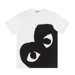 PLAY White T-Shirt with Black Corner Heart
