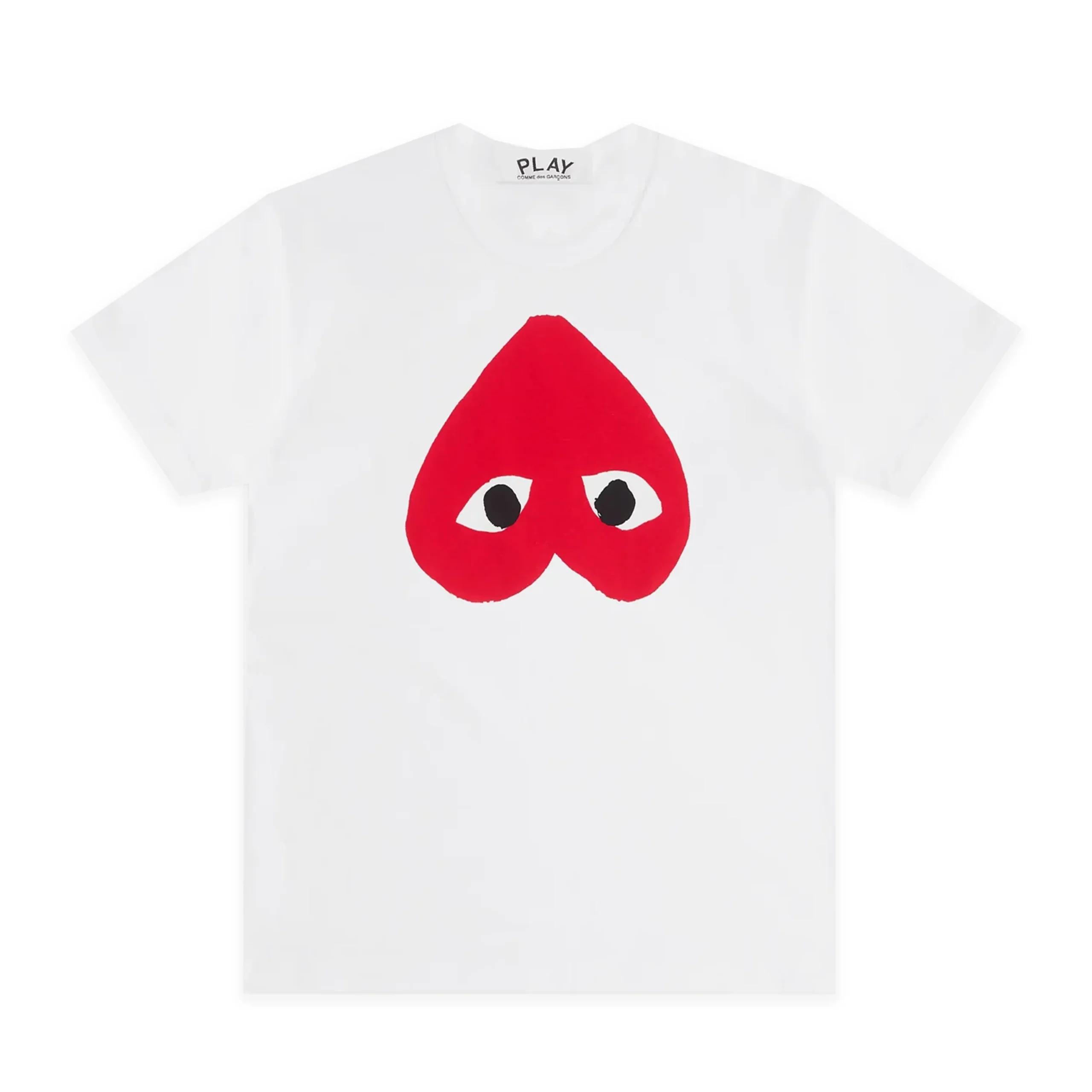 PLAY White T-Shirt with Red Reverse Heart PLAY White T-Shirt with Red Reverse Heart