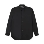 SHIRT FOREVER Fine Wool Suit Shirt Wide Black