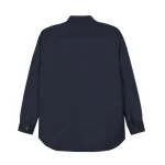 SHIRT FOREVER Fine Wool Suit Shirt Wide Navy